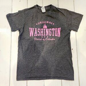 Washington D.C. Gray and Pink T-Shirt Women's Size S